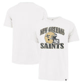 47 brand New Orleans Saints '47 Overrun Franklin Throwback T-Shirt Cream