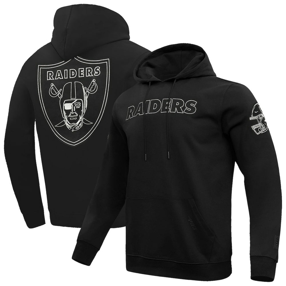 Las Vegas Raiders Pro Standard Classic Chenille Pullover Hoodie Black