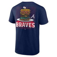 Atlanta Braves Blooper Burger T-Shirt - Navy - MLB Sale