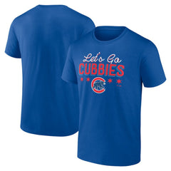Chicago Cubs Let's Go Cubbies T-Shirt - Royal - MLB Online