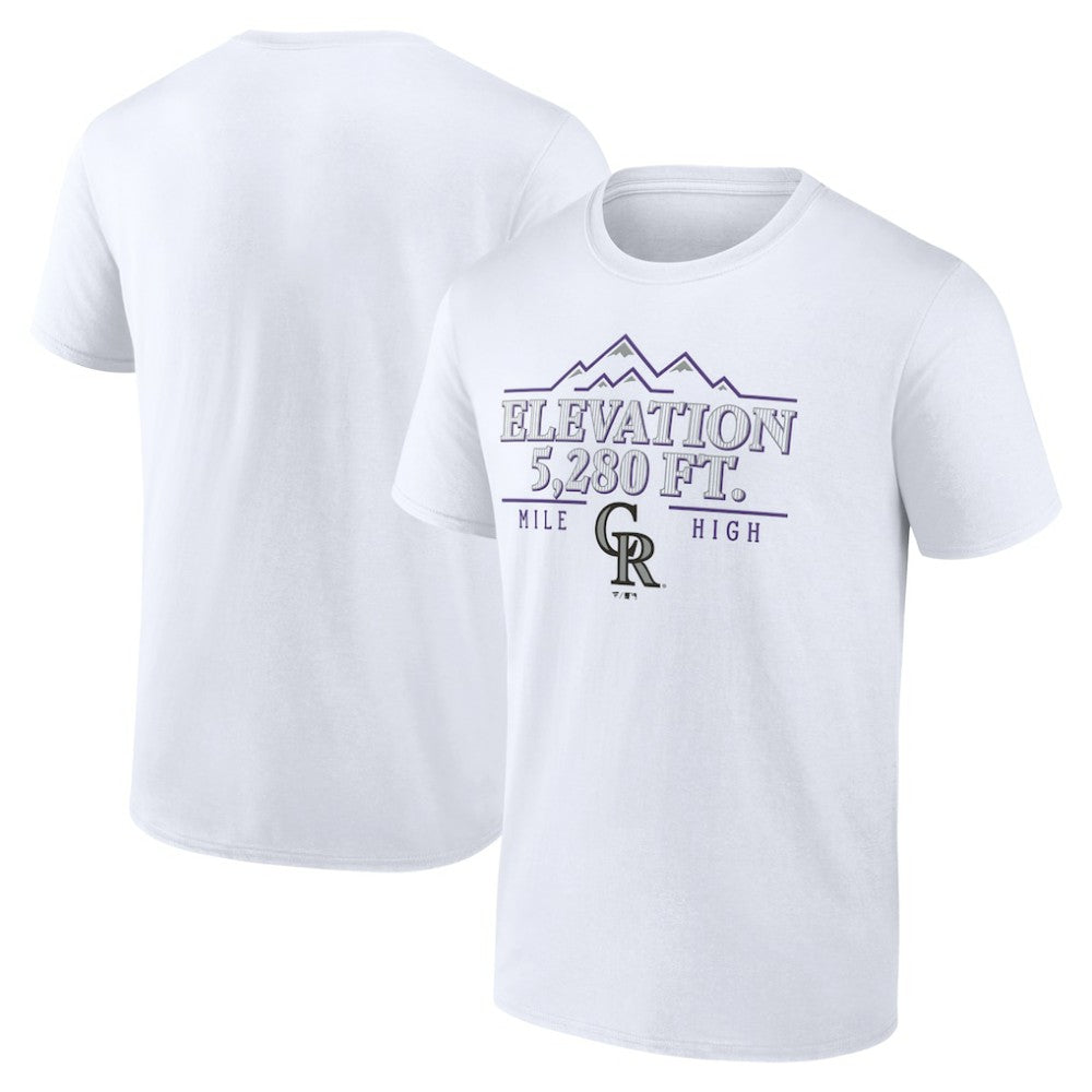 Colorado Rockies Elevation T-Shirt - White - MLB on Sale