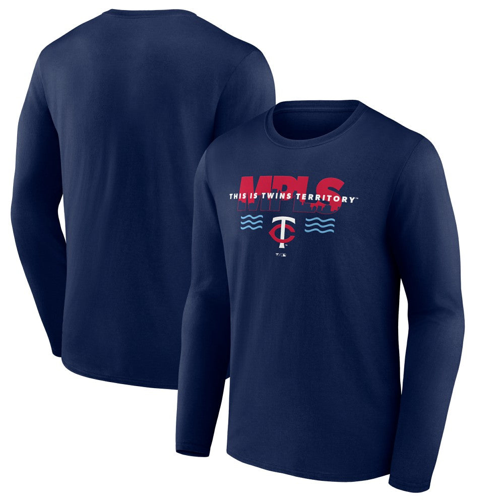 Minnesota Twins Territory Long Sleeve T-Shirt - Navy - MLB on Sale