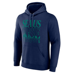 Seattle Mariners Sea Us Rise Pullover Hoodie - Navy - MLB Discount