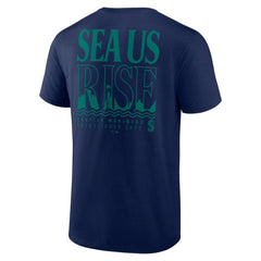 Seattle Mariners Sea Us Rise T-Shirt - Navy - MLB Discount
