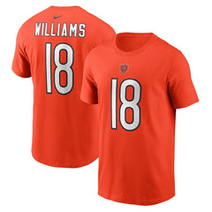 Nike Caleb Williams Chicago Bears Name & Number T-Shirt Orange