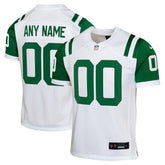Nike New York Jets Youth Classic Alternate Custom Replica Jersey White