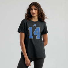 Nike Amon-Ra St. Brown Detroit Lions Women's Player Name & Number T-Shirt Black