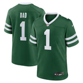 Nike New York Jets #1 Dad Game Jersey Legacy Green
