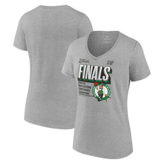 Boston Celtics Women's 2024 Eastern Conference Champions Locker Room Post Up Move V-Neck T-Shirt Steel | Fanatics Near Me
