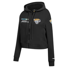 Jacksonville Jaguars Pro Standard Women's Split Logo Full-Zip Hoodie Black