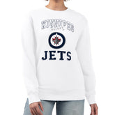 Winnipeg Jets G-III 4Her by Carl Banks Women's Team Logo Tri-Blend Fleece Pullover Sweatshirt - White - NHL 201612633