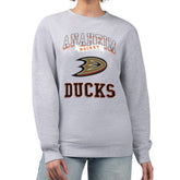Anaheim Ducks G-III 4Her by Carl Banks Women's Team Logo Tri-Blend Fleece Pullover Sweatshirt - Heather Gray - NHL 201612634