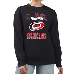 Carolina Hurricanes G-III 4Her by Carl Banks Women's Team Logo Tri-Blend Fleece Pullover Sweatshirt - Black - NHL 201612697