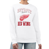 Detroit Red Wings G-III 4Her by Carl Banks Women's Team Logo Tri-Blend Fleece Pullover Sweatshirt - White - NHL 201612704