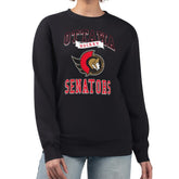 Ottawa Senators G-III 4Her by Carl Banks Women's Team Logo Tri-Blend Fleece Pullover Sweatshirt - Black - NHL 201612708