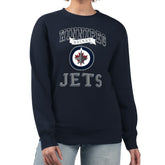 Winnipeg Jets G-III 4Her by Carl Banks Women's Team Logo Tri-Blend Fleece Pullover Sweatshirt - Navy - NHL 201612712