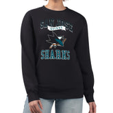 San Jose Sharks G-III 4Her by Carl Banks Women's Team Logo Tri-Blend Fleece Pullover Sweatshirt - Black - NHL 201612719