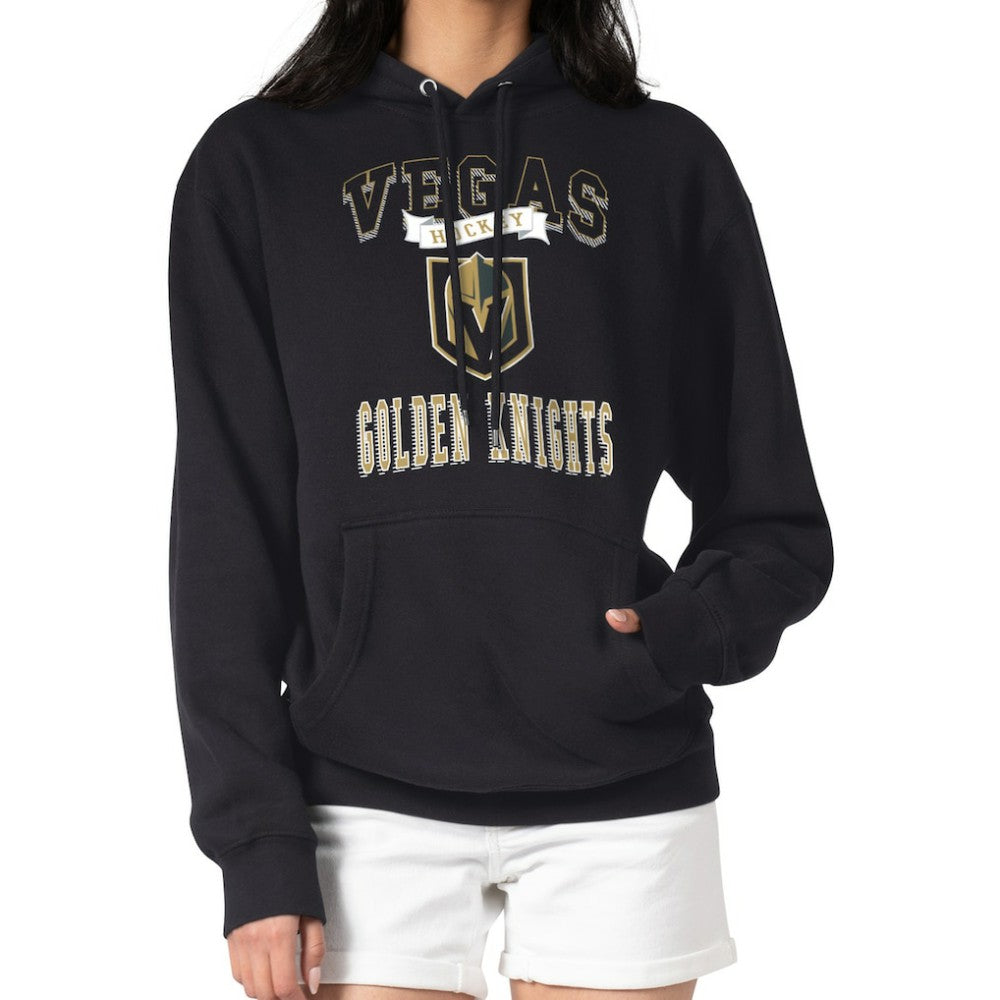 Vegas Golden Knights G-III 4Her by Carl Banks Women's Team Logo Tri-Blend Fleece Pullover Hoodie - Black - NHL 201612759
