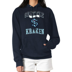 Seattle Kraken G-III 4Her by Carl Banks Women's Team Logo Tri-Blend Fleece Pullover Hoodie - Deep Sea Blue - NHL 201612775