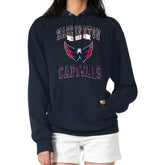 Washington Capitals G-III 4Her by Carl Banks Women's Team Logo Tri-Blend Fleece Pullover Hoodie - Navy - NHL 201612796