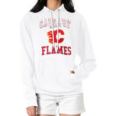 Calgary Flames G-III 4Her by Carl Banks Women's Team Logo Tri-Blend Fleece Pullover Hoodie - White - NHL 201612814