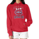 Montreal Canadiens G-III 4Her by Carl Banks Women's Team Logo Tri-Blend Fleece Pullover Hoodie - Red - NHL 201612821