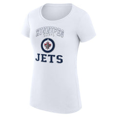 Winnipeg Jets G-III 4Her by Carl Banks Women's Super-Slim Fit Lightweight Team Logo Graphic T-Shirt - White - NHL 201612884
