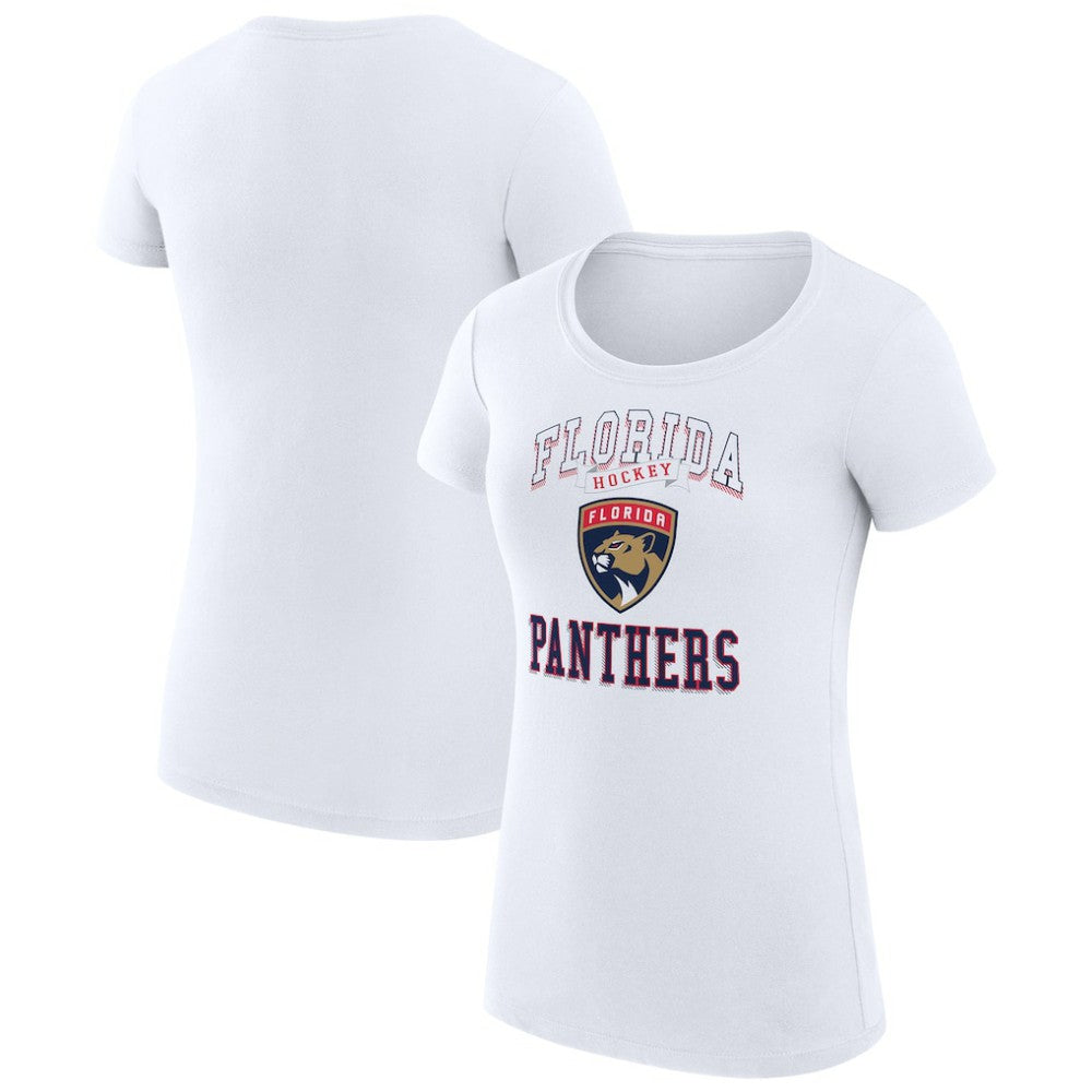 Florida Panthers G-III 4Her by Carl Banks Women's Super-Slim Fit Lightweight Team Logo Graphic T-Shirt - White - NHL 201612887