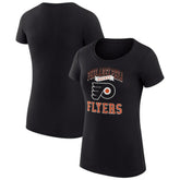 Philadelphia Flyers G-III 4Her by Carl Banks Women's Super-Slim Fit Lightweight Team Logo Graphic T-Shirt - Black - NHL 201612911