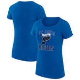 St. Louis Blues G-III 4Her by Carl Banks Women's Super-Slim Fit Lightweight Team Logo Graphic T-Shirt - Blue - NHL 201612928