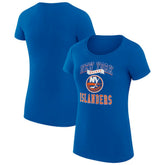 New York Islanders G-III 4Her by Carl Banks Women's Super-Slim Fit Lightweight Team Logo Graphic T-Shirt - Royal - NHL 201612933