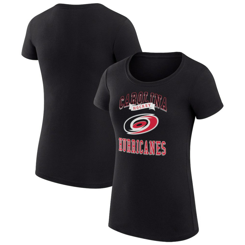 Carolina Hurricanes G-III 4Her by Carl Banks Women's Super-Slim Fit Lightweight Team Logo Graphic T-Shirt - Black - NHL 201612938