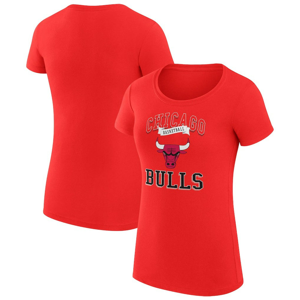 Chicago Bulls G-III 4Her by Carl Banks Women's Super-Slim Fit Lightweight Team Logo T-Shirt Red