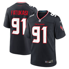 Nike Folorunso Fatukasi Houston Texans Team Game Jersey Navy