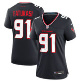 Nike Folorunso Fatukasi Houston Texans Women's Team Game Jersey Navy