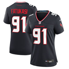 Nike Folorunso Fatukasi Houston Texans Women's Team Game Jersey Navy