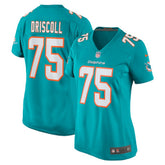 Nike Jack Driscoll Miami Dolphins Women's Team Game Jersey Aqua