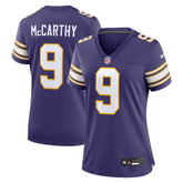 Nike J.J. McCarthy Minnesota Vikings Women's 2nd Alternate Player Game Jersey Purple