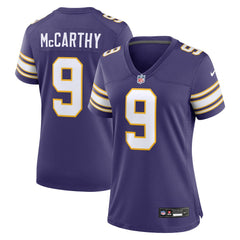 Nike J.J. McCarthy Minnesota Vikings Women's 2nd Alternate Player Game Jersey Purple