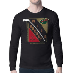 Minnesota Wild Starter Shield Long Sleeve Graphic T-Shirt - Black - NHL 201622130