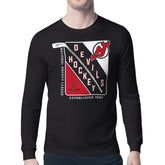 New Jersey Devils Starter Shield Long Sleeve Graphic T-Shirt - Black - NHL 201622131