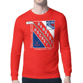 New York Rangers Starter Shield Long Sleeve Graphic T-Shirt - Red - NHL 201622159