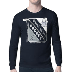 Toronto Maple Leafs Starter Shield Long Sleeve Graphic T-Shirt - Navy - NHL 201622212