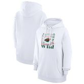 Minnesota Wild G-III 4Her by Carl Banks Women's Collage Team Graphic Tri-Blend Fleece Pullover Hoodie - White - NHL 201622832