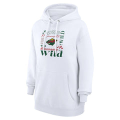 Minnesota Wild G-III 4Her by Carl Banks Women's Collage Team Graphic Tri-Blend Fleece Pullover Hoodie - White - NHL 201622832