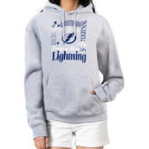 Tampa Bay Lightning G-III 4Her by Carl Banks Women's Collage Team Graphic Tri-Blend Fleece Pullover Hoodie - Heather Gray - NHL 201622877