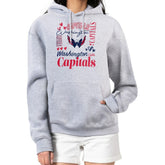 Washington Capitals G-III 4Her by Carl Banks Women's Collage Team Graphic Fleece Pullover Hoodie - Heather Gray - NHL 201622880