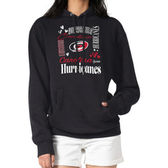 Carolina Hurricanes G-III 4Her by Carl Banks Women's Collage Team Graphic Tri-Blend Fleece Pullover Hoodie - Black - NHL 201622888