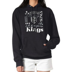 Los Angeles Kings G-III 4Her by Carl Banks Women's Collage Team Graphic Tri-Blend Fleece Pullover Hoodie - Black - NHL 201622893