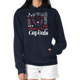 Washington Capitals G-III 4Her by Carl Banks Women's Collage Team Graphic Tri-Blend Fleece Pullover Hoodie - Navy - NHL 201622897